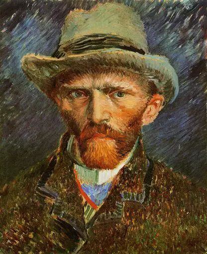 Self-portrait of Vincent van Gogh.