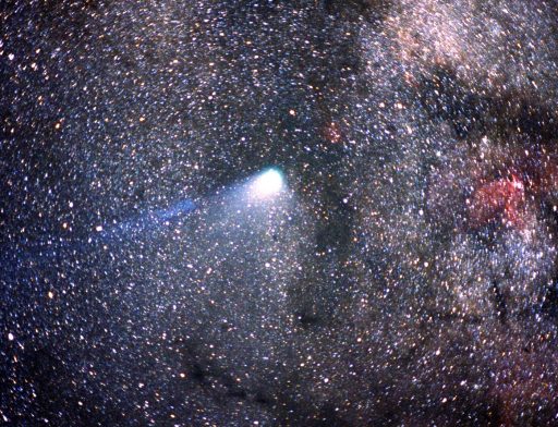 The famous comet named after the English astronomer Edmund Halley.
