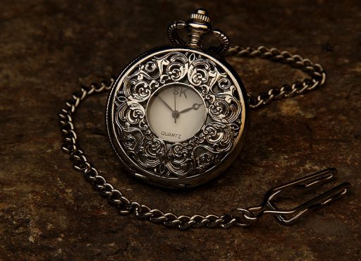 A traditional pocketwatch, used to keep track of the time.
