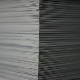 A large pile of paper documents.