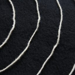 Five pieces of string arranged in a circular ring. Four of the rings of string each contain another ring of string.