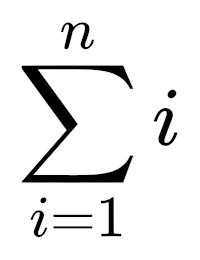 The mathematical notation used for the summation operator.